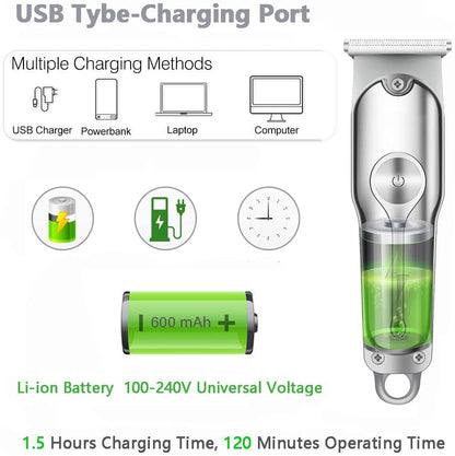 Professional Hair Clipper Rechargeable