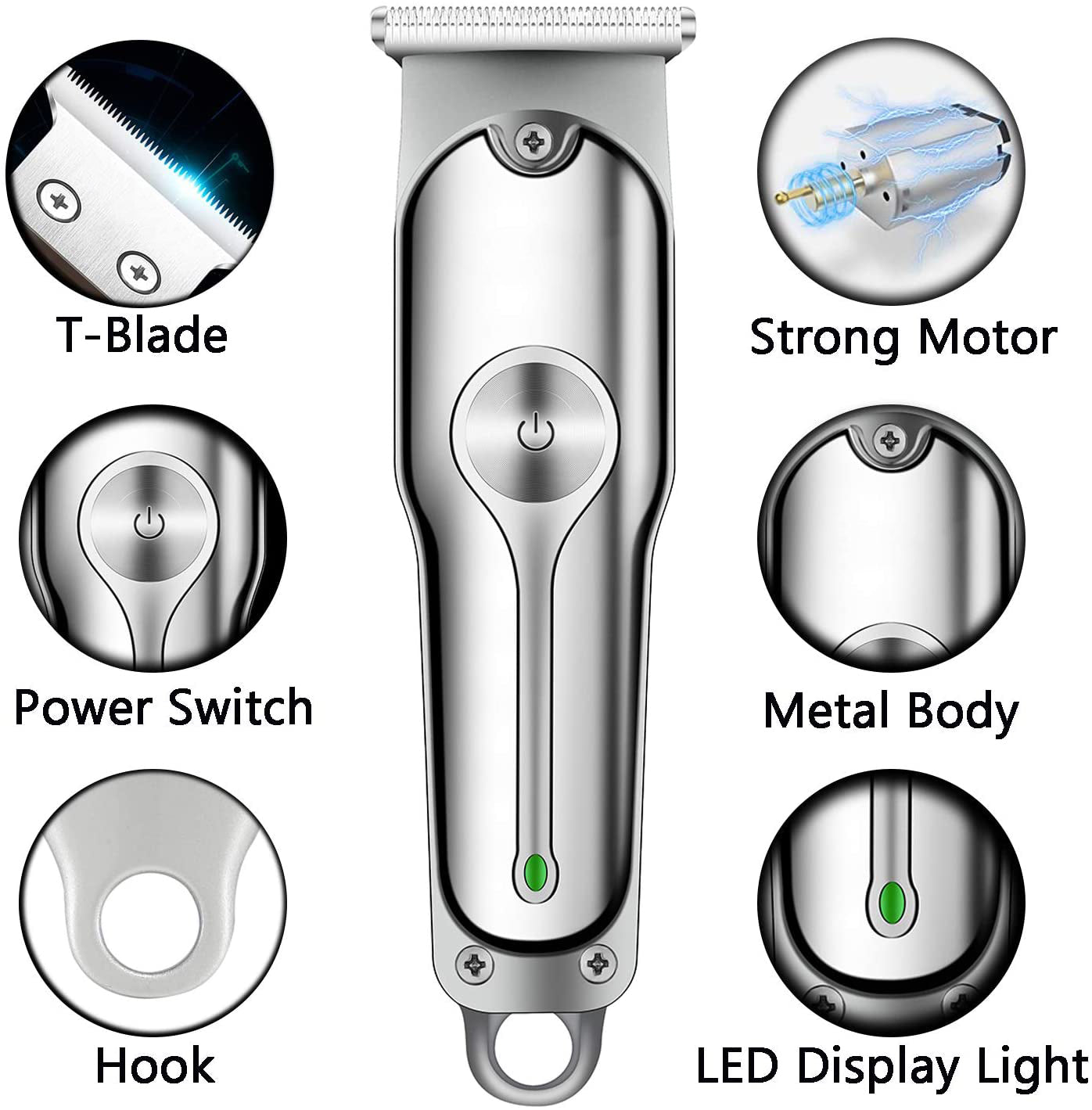Professional Hair Clipper Rechargeable