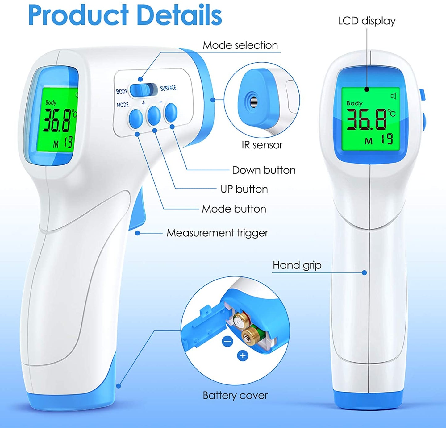 Medical Forehead Thermometer